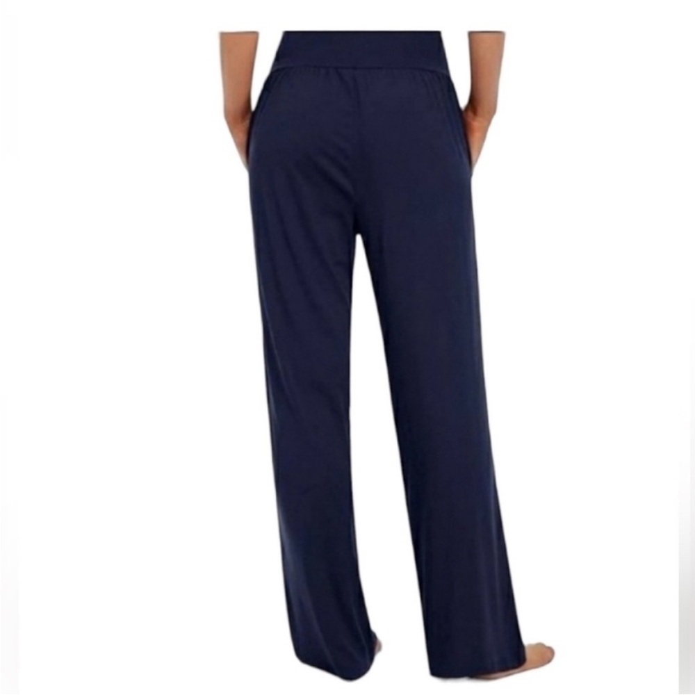 UEU SOFT Ultimate Comfort Lightweight Wide Leg Blue Yoga/Lounge Pants Size L - Picture 3 of 6